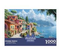 lac de Côme 1000 Pièces Puzzle pour Adultes Enfants, Défi Jouets, Cadeau, Stimulant, Jeu Éduchatif, Qualité Premium 38x26cm/1000pcs