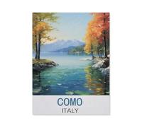 Lac de Côme, Italie，for Children 1000 Pieces Papier Puzzle Jigsaws, DIY Casual Puzzles Toys, for Adults and Teenagers Unique Gifts Toys（50x70cm）-H8