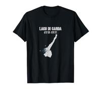 Lac De Garde, Italie - Coordonnées - Boussole - Voyage T-Shirt