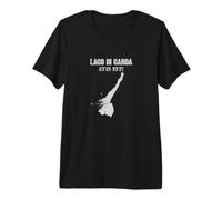 Lac De Garde, Italie - Coordonnées - Boussole - Voyage T-Shirt Haut de Gamme