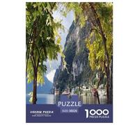 Lac de Garde Puzzle 1000 Pièces pour Adultes Enfant Puzzle en Papier Écologique pour Toute La Famille 38x26cm/1000pcs