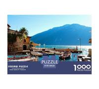 Lac de Garde Puzzle 1000 Pièces pour Adultes Enfant Puzzle en Papier Écologique pour Toute La Famille 38x26cm/1000pcs