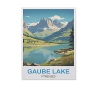 Lac de Gaube Pyrénées，Jigsaw Puzzles Puzzle, 1000 Pièces en Papier Adultes Puzzles, Enfants Cerveau IQ Développement Cadeau（38x26cm）-GN96
