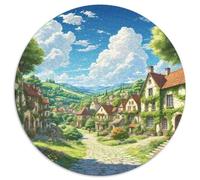 lac de Lucerne 1000 Pièces Puzzle Convient Aux Adultes Et Aux Enfants Jeu D'Intelligence Magique Circulaire DécoRation Moderne DIY Créatif Jeux De Défi Uniques 1000pcs (67.5x67.5cm)
