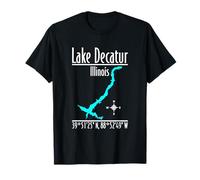 Lac Decatur moderne - Illinois T-Shirt