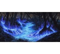 lac Diamond Painting Enfant, paysage Diamond Painting, Peinture Diamant Kit Complet, Full Drill Cristal Point De Croix Fabrication De MosaïQues Artisanat, Cadeaux DéCoratifs Femmes 100x50cm T-z116