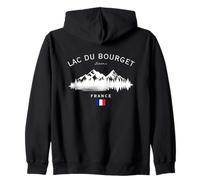 Lac du Bourget Savoie France Montagne Drapeau Français Sweat à Capuche