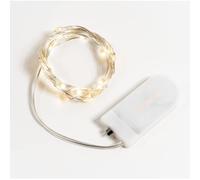 LAC EVERYTHING EVERYWHERE Petite Guirlande Lumineuse Pile 2 M - 20 Mini LED a Pile Fil Lumineux Led Intérieur - Décoration Noël Intérieur | Guirlande Lumineuse Chambre