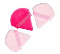 LAC FOR YOU Houpette Maquillage Triangulaires - Lot de 3 Éponge Fond de Teint & Visage, Powder Puff pour Poudre Libre, Compacte | Accessoire Maquillage Réutilisable