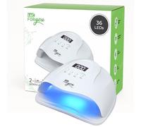 LAC FOR YOU Lampe UV Ongles Gel et Semi-Permanent, 36 LED 365/405 nm - Machine UV Led pour Ongles 4 Minuteurs Low Heat, Base Amovible, Écran LCD