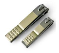 LAC FOR YOU Set Coupe Ongle Professionnel 2 Pièces - Coupe-Ongles Ergonomiques en Acier Inoxydable pour Mains et Pieds, Idéal pour Hommes, Femmes et Séniors