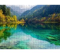 lac forêt Puzzle 2000 Pièces pour Adultes, Format 99 x 70 cm, Challenge Casse-Tête de Famille, Loisirs Créatifs et Relaxation, Pièces Robustes avec Lettres au Dos, Décor Murale Salon f0-301