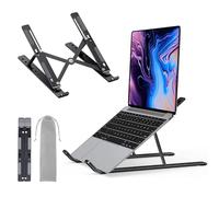 LAC FUTURE Support Ordinateur Portable en Aluminium - Support Pc Portable à 7 Niveaux Réglables, Laptop Stand Compatible avec MacBook, Dell, Lenovo, HP, Autres Laptops Tablettes 10-15.6”