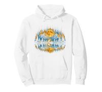 Lac Life Moonlit Mountain Wilderness Deer Reflet Nature Sweat à Capuche