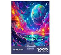 lac Lune1000 Pièces Aquarelle Puzzle lac Lune pour Adultes De Jeu pour Adultes Parfaitpourla Détente Paysagedes QuatreSaisons 70x50cm/1000pcs