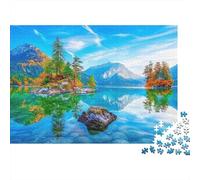 Lac Montagne Paysage_2 Puzzle 1000 Pièces Adulte sans Poussière, Jeu De Puzzle À Assembler Soi-même Ultra Difficult Puzzle pour Un Jeu De Puzzle De Fête, pour Les Amateurs D'énigme