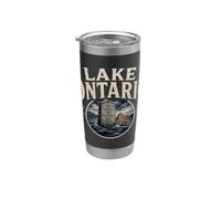 Lac Ontario Canada Est 1656 Manifestation drôle des démocrates canadiens Gobelet isotherme en acier inoxydable double paroi