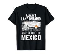 Lac Ontario Et Golfe du Mexique Drôle, Amoureux des Lacs T-Shirt