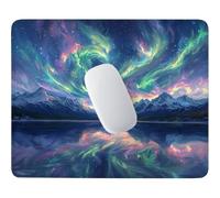 lac sous l'aurore boréale Tapis de Souris Petit Format 29 x 24 cm V-448