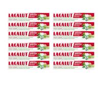 Lacalut Aktiv Herbal Dentifrice Premium Oral Care Bleeding Gums Bulk 12-Pack