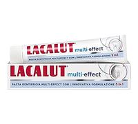 Lacalut Multi-Effect - Dentifrice blanchissant au fluor 75 ml - Formulation 5 en 1 (Rinforza émail, tonifie les gencives, prévient les caries, les dents blanches et l'haleine fraîche) une hygiène