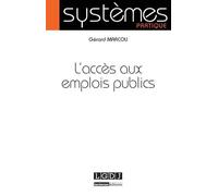 L'accès aux emplois publics - Gérard Marcou - Lgdj - broché - Etude