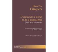 L'accord de la Torah et de la philosophie Épître de la controverse - Shem Tov Falaquera - Hermann - broché - Essai
