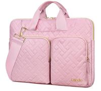 Lacdo 360° Protection 15.6 Pouce Housse Ordinateur Portable pour 15.6 Pouce ASUS Vivobook/TUF, HP Pavilion 15, Lenovo IdeaPad 15 / Legion 5, Acer Aspire 3 5 7 Chromebook Antichoc, Sakura Rose