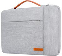 Lacdo 360° Protection Housse Ordinateur Chromebook Portable pour 11.6 Pouce Samsung ASUS Dell Acer HP Lenovo Chromebook, Surface Pro 9 8 X 7 6 5, Lenovo Thinkpad 11, 11.6 Pouce MacBook Air, Gris