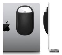 Lacdo Étui à Souris Autocollant Universel pour Magic Mouse 1 2, avec Adhésif Réutilisable, sans Résidu de Colle, Pochette éLastique Compacte, Compatible avec iPad MacBook, Noir