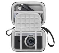 Lacdo Étui de Transport Caméra pour Kodak PIXPRO C1 Friendly Zoom Digital Camera, Sac de Transport Rigide pour Caméra EVA de Protection, Compatible avec Batteries, Câble USB, Carte SD, Gris
