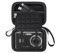 Lacdo Étui de Transport Caméra pour Kodak PIXPRO FZ45 FZ55 FZ53 FZ43 16MP Digital Camera, EVA Sac de Rangement pour Caméra de Protection, Poche en Maille Adaptée Batteries, Câble USB, Carte SD, Noir