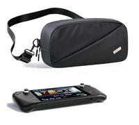 Lacdo Étui de Transport pour Nintendo Switch 2/Steam Deck OLED/ROG Xbox Ally X Sac de Rangement Portable, Sac Bandoulière Protecteur, Coque pour Steamdeck Switch 2 Console & Accessoires, Noir