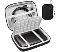 Lacdo Étui Disque Dur Externe Housse de Protection pour Aiolo Innovation External Hard Drive Ultra Slim Portable HDD 1TB 1.5TB 2TB 4TB 5TB 320GB 500GB 750GB USB 3.0 HDD Hard EVA Antichoc Étanche, Nior