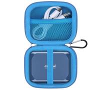 Lacdo Étui Disque Dur Externe Housse de Protection pour Crucial X10 / Crucial X9 / X9 Pro / X10 Pro Portable SSD 1TB 2TB 4TB 6TB 8TB Disque Dur Externe à état Solide, EVA Sac de Rangement, Bleu