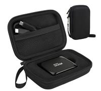 Lacdo Étui Disque Dur Externe Housse de Protection pour Crucial X9 / X10 / X10 Pro / X9 Pro SSD 1TB 2TB 4TB 6TB 8TB, Crucial Disque SSD Externe Portable EVA Housse Pochette Case Antichoc Étanche, Noir