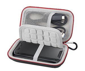 Lacdo Étui Disque Dur Externe Housse de Protection pour SanDisk Professional PRO-G40 SSD 1TB 2TB 4TB USB-C Extreme Portable Disques SSD Externes EVA Antichoc Étanche Pochette, Nior+Gris
