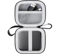 Lacdo Étui Disque Dur Externe Housse de Protection pour W D 1TB 2TB Elements SE Portable SSD USB 3.0 External Solid State Drives EVA Housse Pochette Case Antichoc Étanche, Nior+Gris
