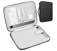 Lacdo Tablette Housse pour 11" iPad A16, 11" iPad Air M4 M3 M2, 11" iPad Pro M5 M4, 10.9" iPad, 10.2" iPad, 10.9" iPad Air, 10.5" iPad Pro, IPad Air 3 2, Galaxy Tab A9+, Apple Smart Keyboard, Noir