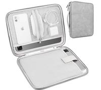 Lacdo Tablette Housse pour 11" iPad A16, 11" iPad Air M4 M3 M2, 11" iPad Pro M5 M4, 10.9" iPad, 10.2" iPad, 10.9" iPad Air, 10.5" iPad Pro, IPad Air 3 2, Galaxy Tab A9+, Apple Smart Keyboard, Gris