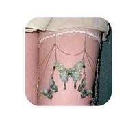 Lace Butterfly Tassels Thigh Jewelry, Adjustable Sexy Layered Butterfly Leg Chains Body Chains, Festival Summer Beach Body Jewelry, Stylish Accessory for Party (Style B)