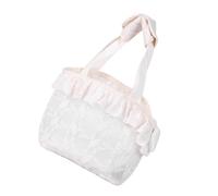 Lace Dog Cat Purse Carrier Breathable Large Capacity Prevents Breaking Free D Ring Pet Travel Handba