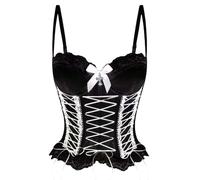 Lace Femme Body Gainant Top avec Cincher de Taille pour façonner Le Top de Culture de Style Corset Ventre Plat Invisible Gaine Amincissante Sculptant Shapewear Bodysuit Combinaison
