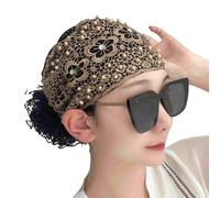 Lace Headbands For Women - Headwrap Lace Elastic,Wide Headbands Boho Bandana Bohemian Headband Floral Hair Accessories For Women Girls