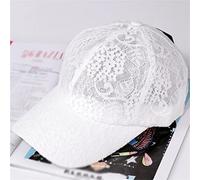 Lace Hollow Pattern Ladies Summer Cool Baseball Cap Outdoor Black and White