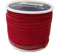 Lace Lacing Leather Suede Red 25 Yard Spool Made in USA by Dangerous Threads