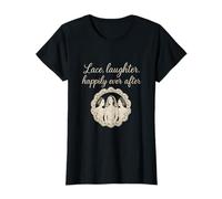 Lace Laughter Happily Ever After Wedding Party Design T-Shirt