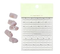 Lace Nail Stickers - Manicure Transfer Decals for Elegant Nails Art for Wedding Party | Self Adhesive Foil Nail Wraps Thin Design Transfer Sheets for Salon Home DIY Festival Daily Wear Finish
