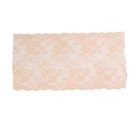 Lace Ribbon 24cm Wide 10 Yards | High Elasticity Nylon for Clothing/Hair/Shoes | Soft Skin - Friendly Material | Sewing Craft Supplies for Beginners (Apricot)