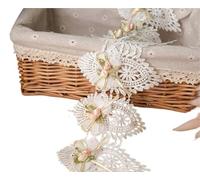 Lace Ribbon For Wedding Decor Party Dress DIY Sewing Accessories Beaded Applique White 3D Flower Embroidery Fabric Crafts Supply(Copper)